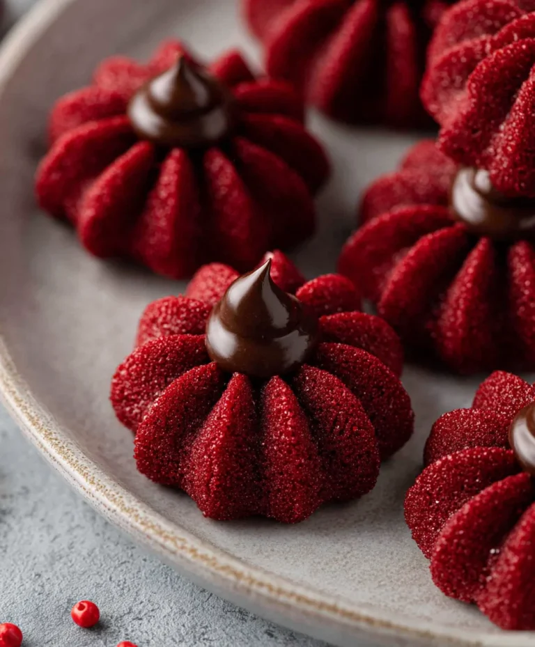 Hershey’s Red Velvet Blossom Cookies-Festive & Delicious