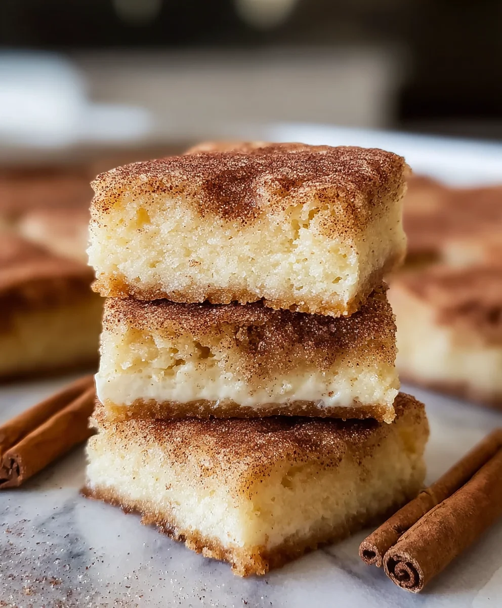 Easy Snickerdoodle Cookie Bars-Soft Chewy Delight