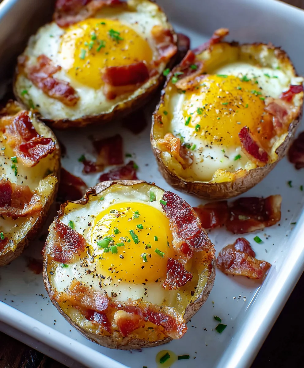 Double Baked Beef Beef Bacon Egg Potatoes Recipe