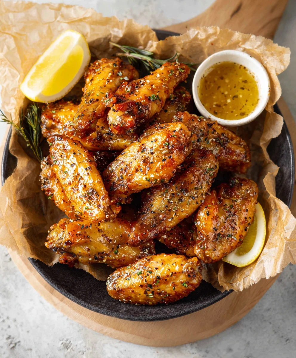 Honey Lemon Pepper Beef Wings-Zesty Flavor Burst