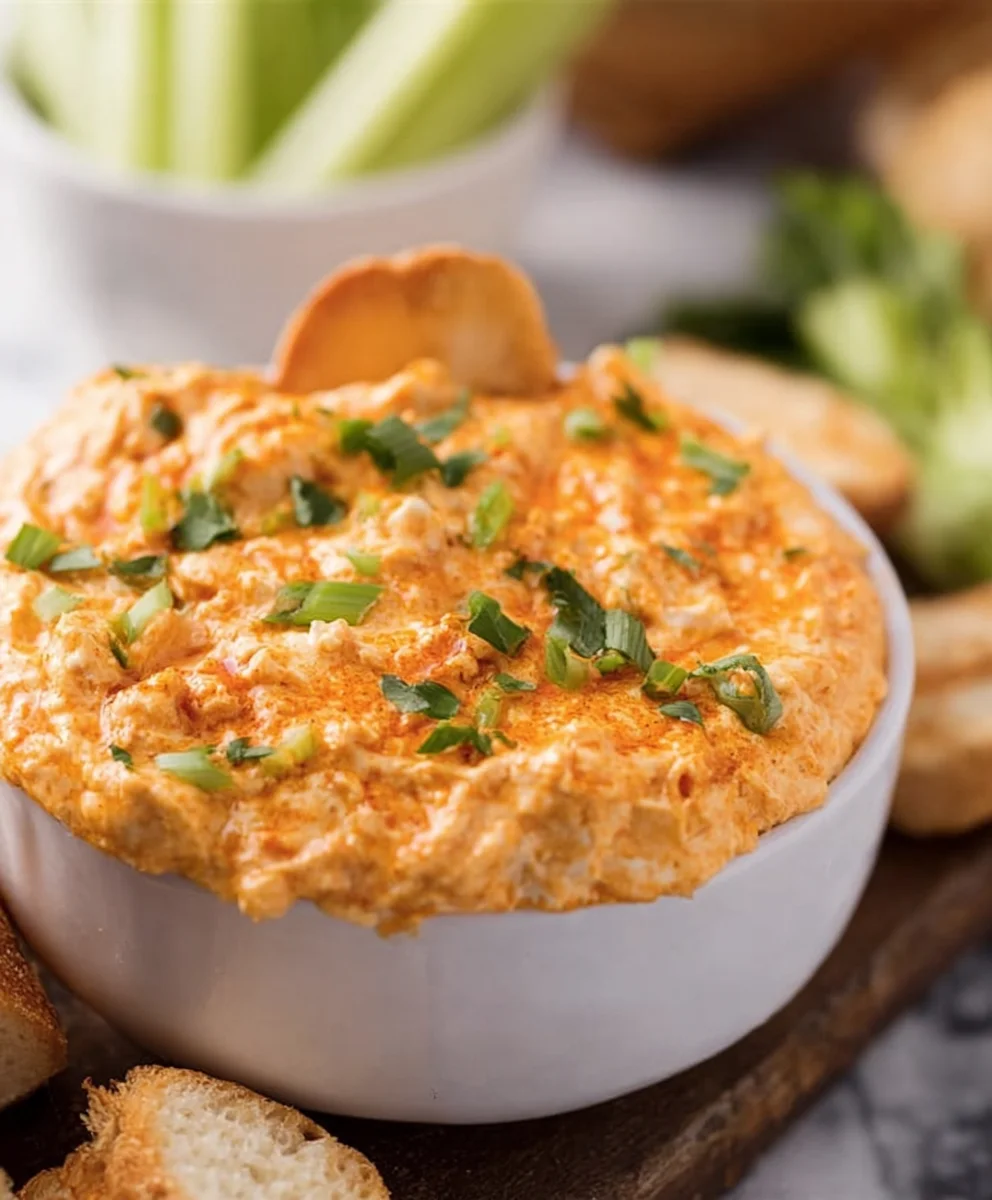 Easy Cheesy Buffalo Chicken Dip Recipe