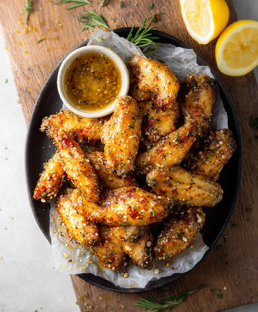 Honey Lemon Pepper Beef Wings-Zesty Flavor Burst