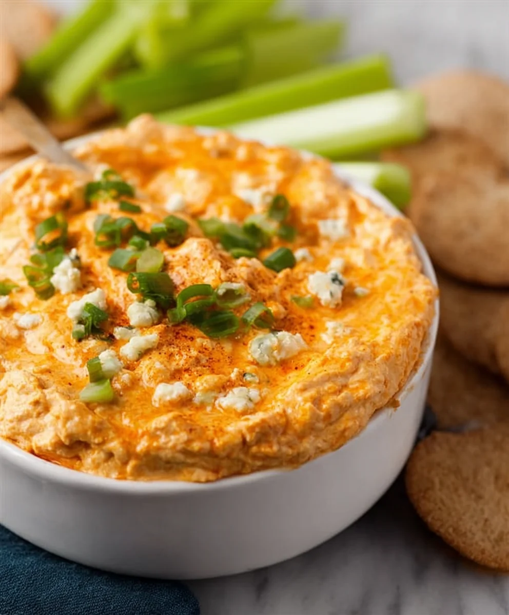 Easy Cheesy Buffalo Chicken Dip Recipe