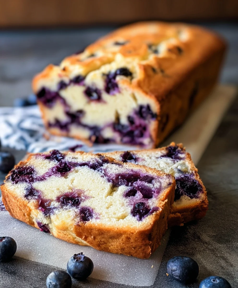 Easy Blueberry Cream Cheese Bread- Delicious Sweet Treat
