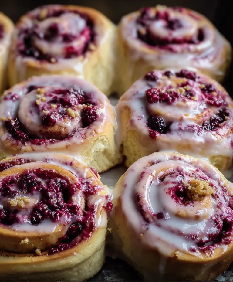Soft Gooey Blackberry Raspberry Sweet Rolls Recipe