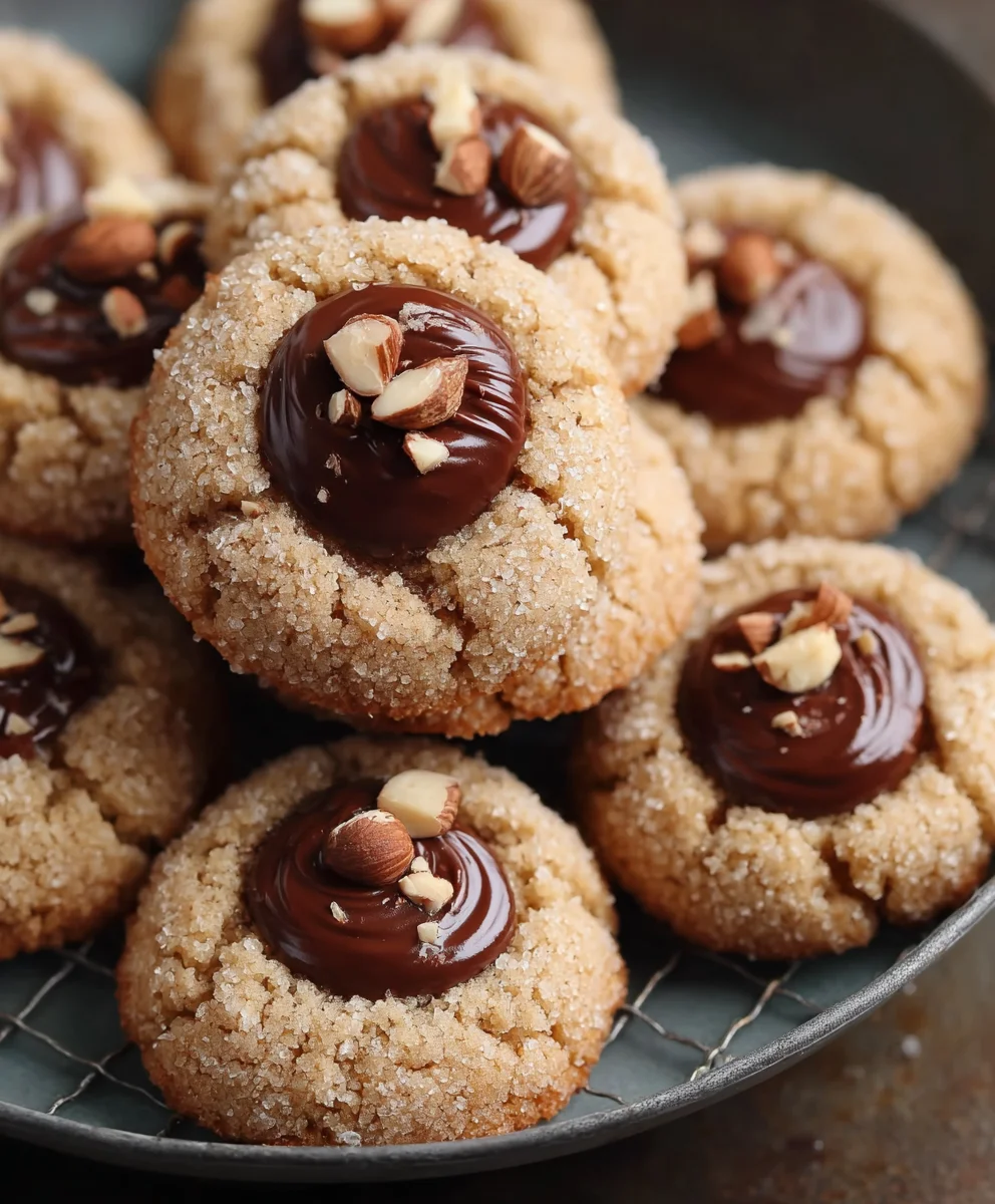 Easy Nutella Thumbprint Cookies - Perfect Holiday Treat