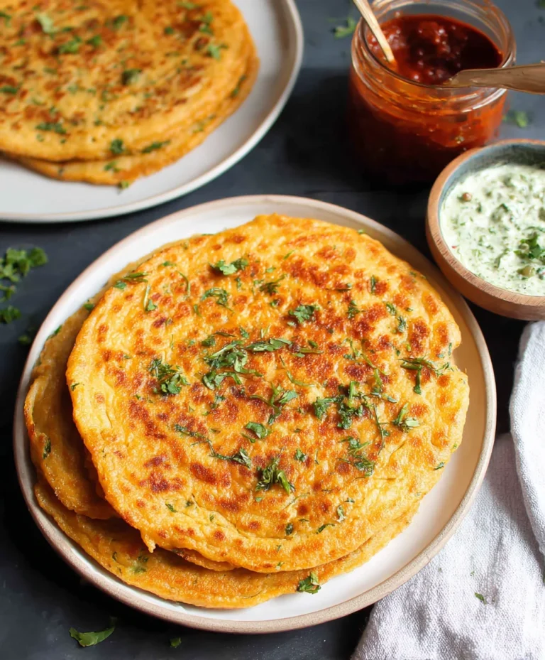 Masoor Dal Chilla – Easy Savory Red Lentil Pancakes
