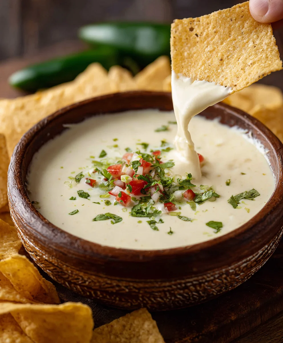 Creamy Queso Blanco Cheese Dip - Easy & Delicious