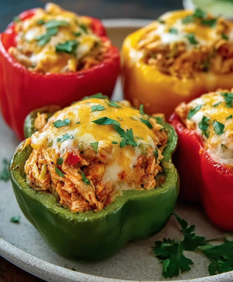 Easy Chicken Stuffed Peppers - Flavorful Dinner