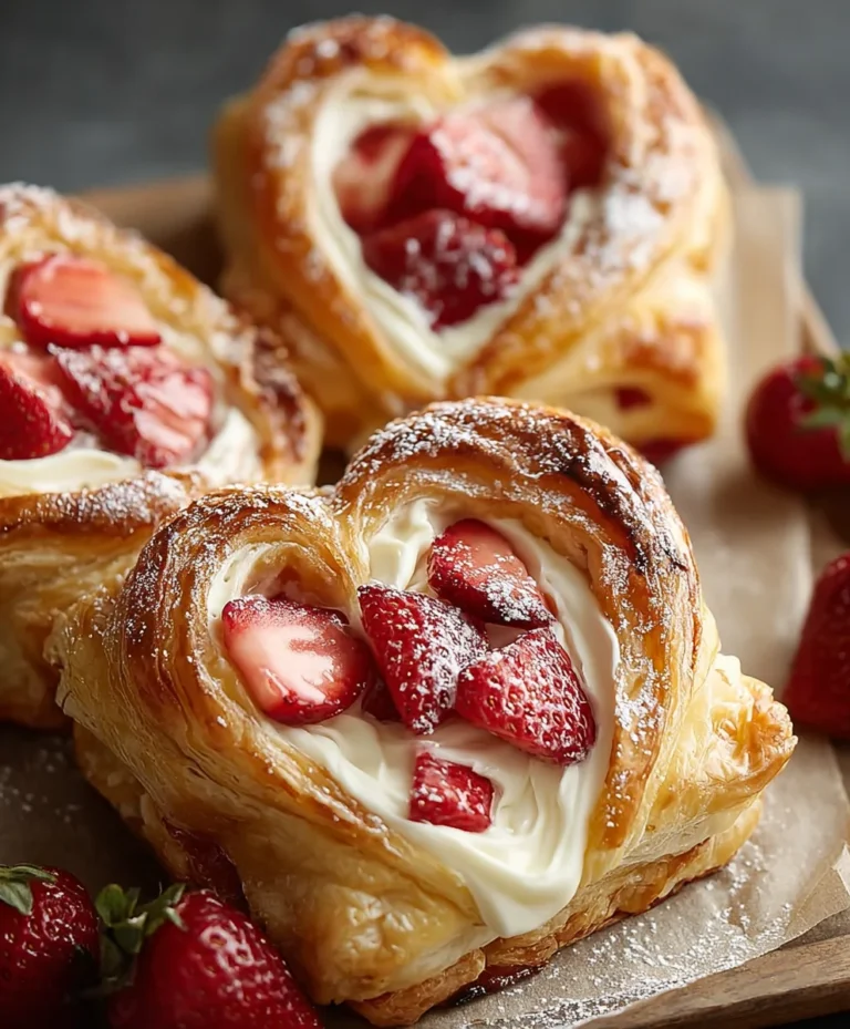 Sweet Strawberry Cream Danish Recipe-Easy & Delicious