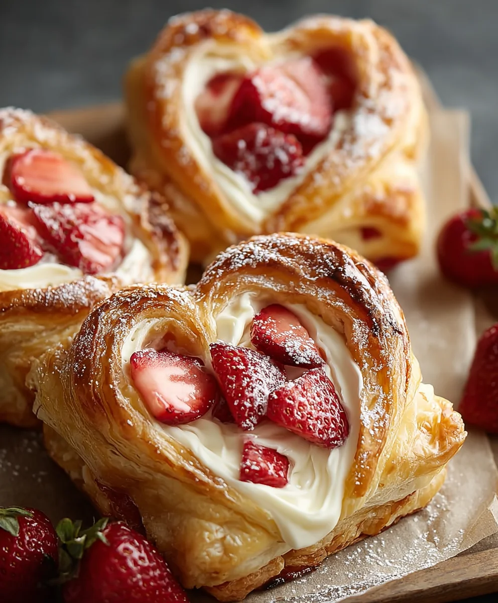 Sweet Strawberry Cream Danish Recipe-Easy & Delicious