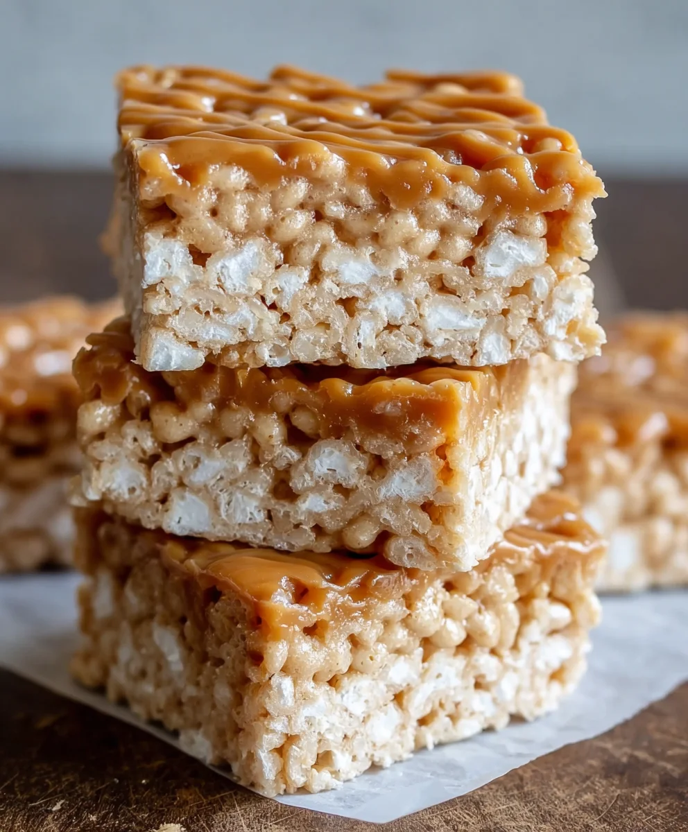 Brown Butter Dulce de Leche Rice Krispie Treats