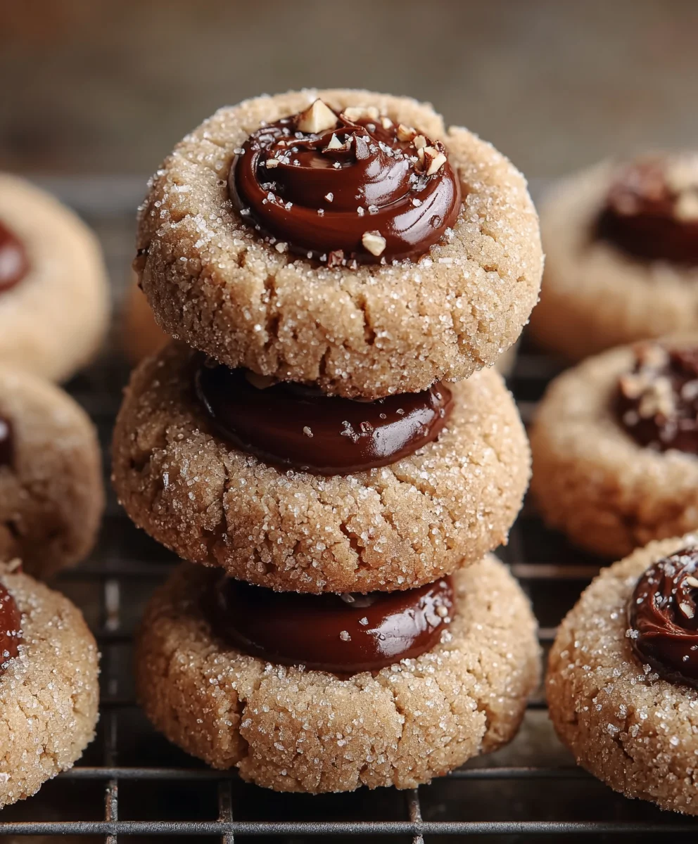 Easy Nutella Thumbprint Cookies - Perfect Holiday Treat