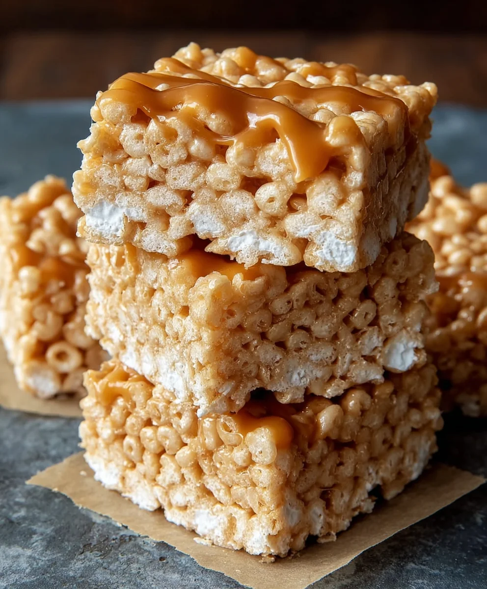 Brown Butter Dulce de Leche Rice Krispie Treats