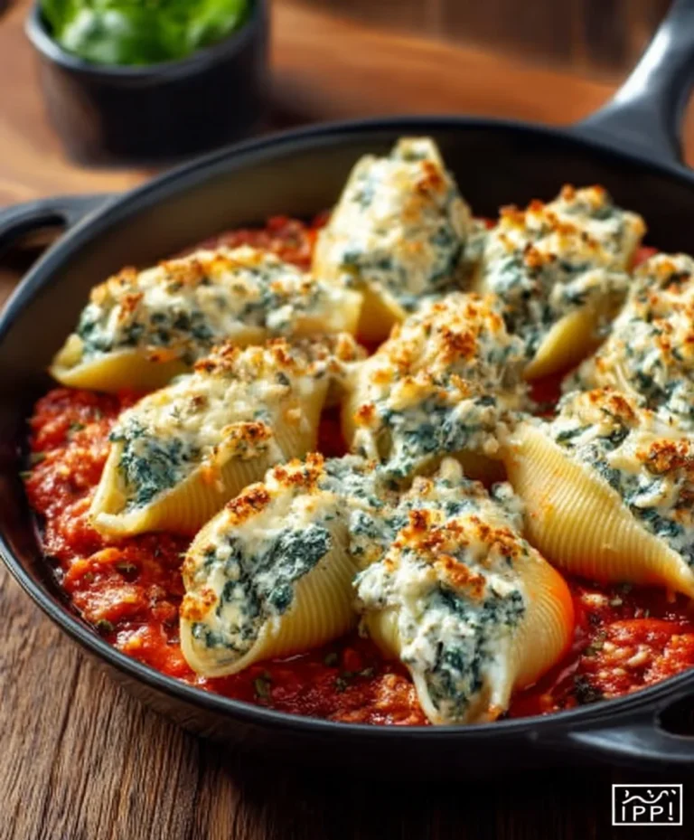 Spinach Ricotta Stuffed Shells- Easy Family Favorite