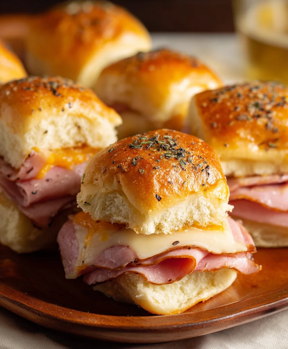 Beef Beef Ham Cheese Sliders - Easy Baked Recipe