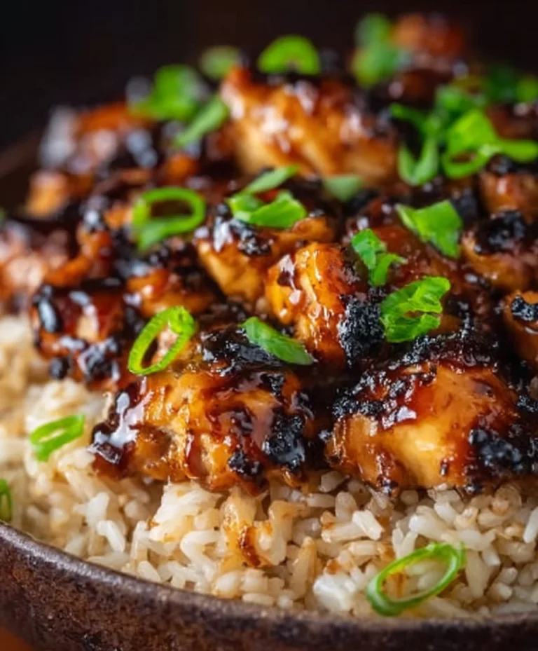 Easy Honey BBQ Chicken Rice Recipe