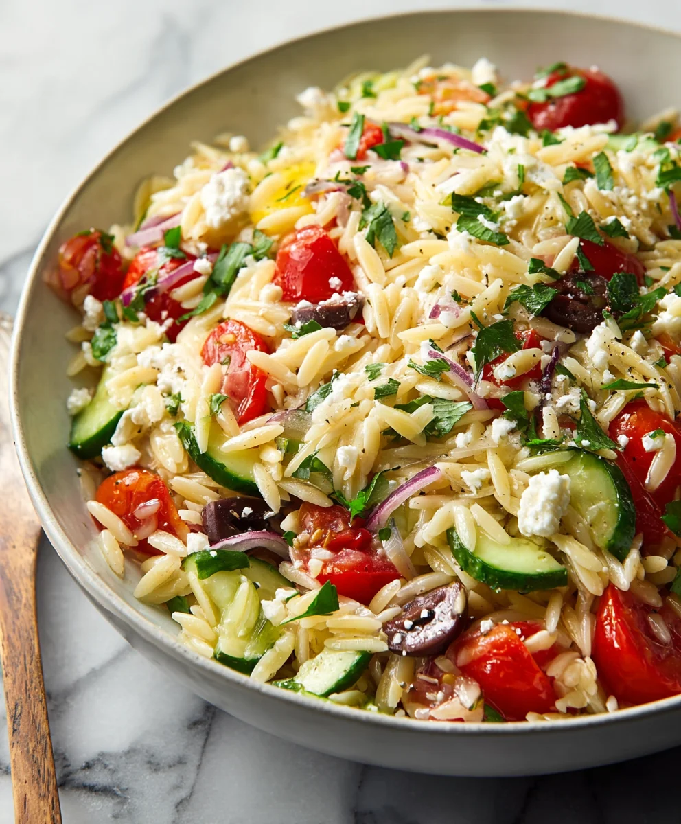 Mediterranean Orzo Salad - Easy Summer Meal