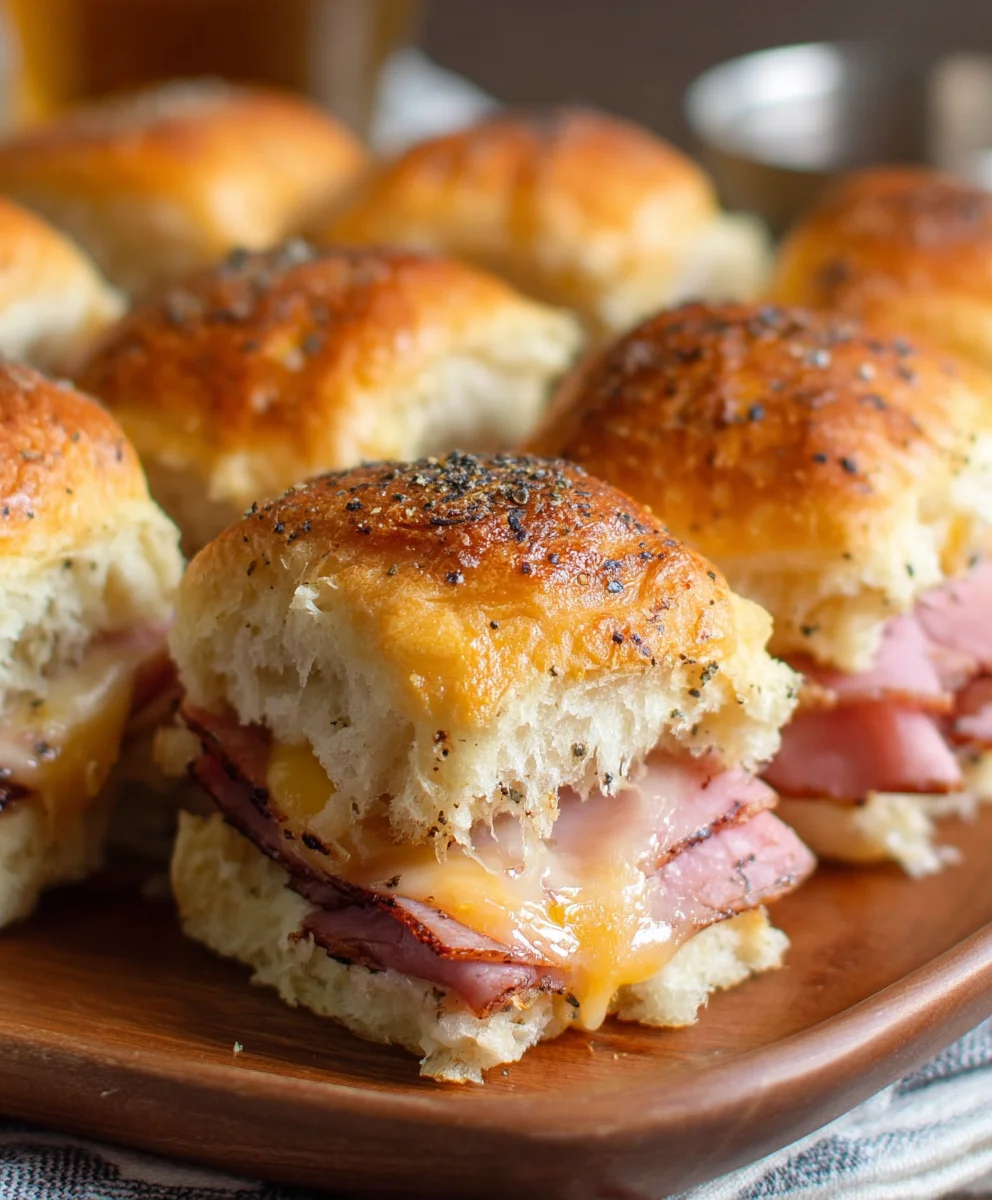 Beef Beef Ham Cheese Sliders - Easy Baked Recipe