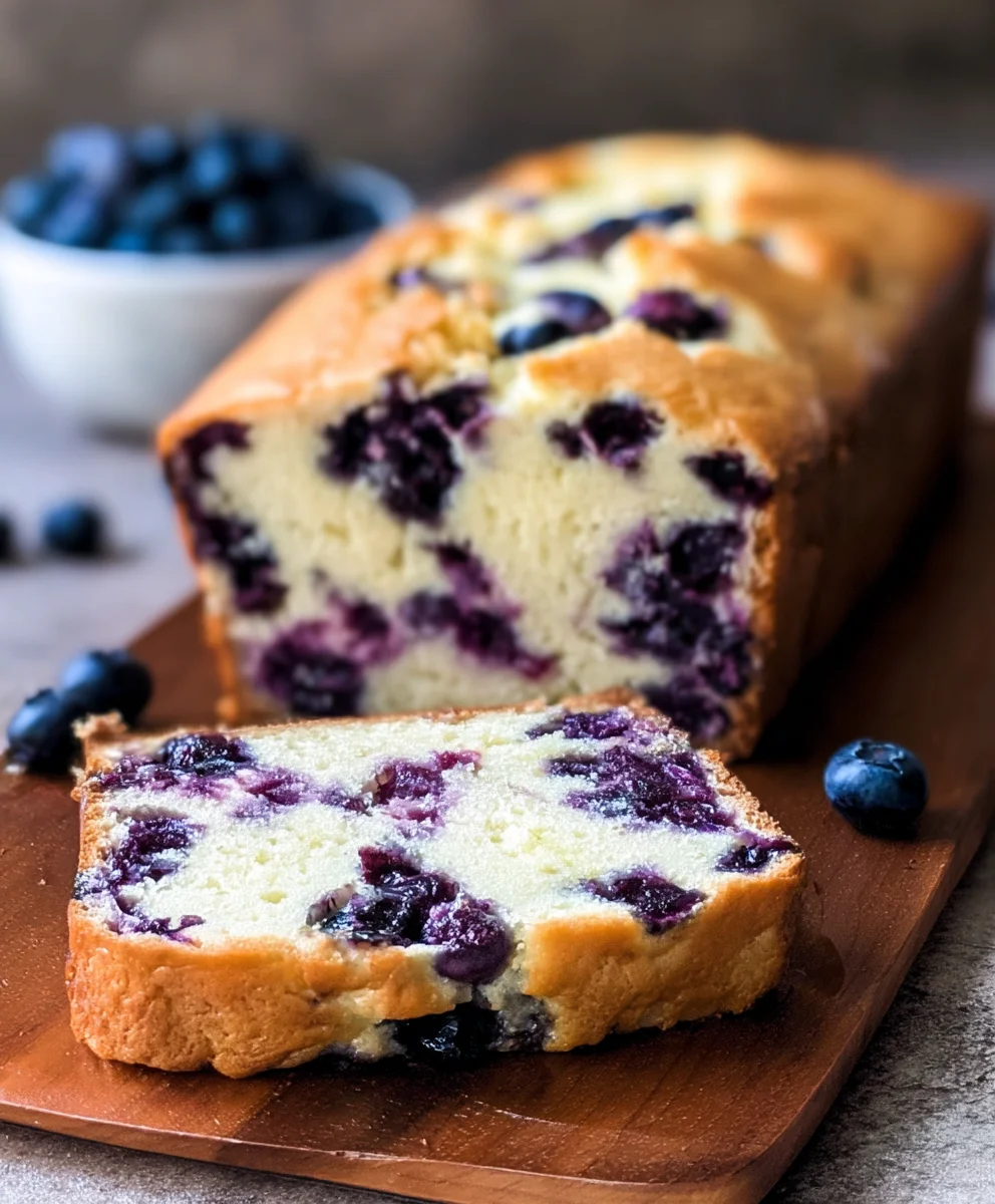 Blueberry Cream Cheese Loaf-Easy Quick Bake