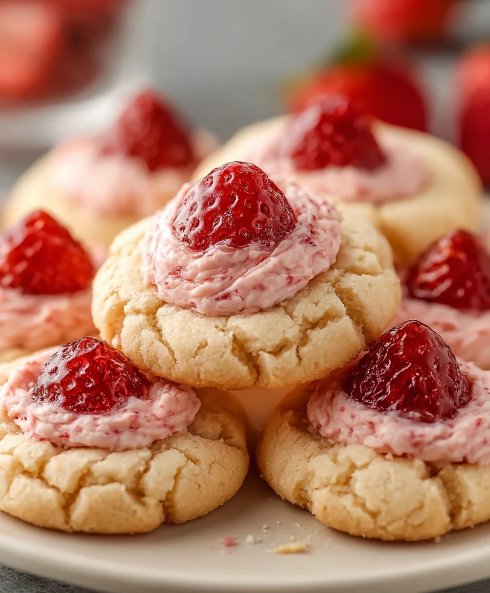 Strawberry Kiss Cookies Recipe-Easy & Delicious Treat
