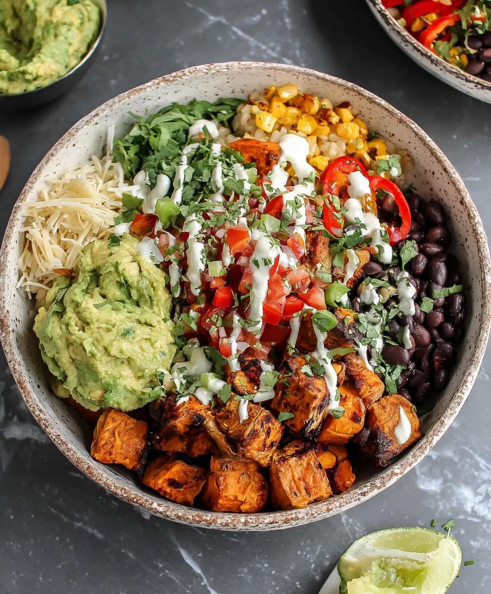 Vegan Burrito Bowls - Black Bean Sweet Potato GF