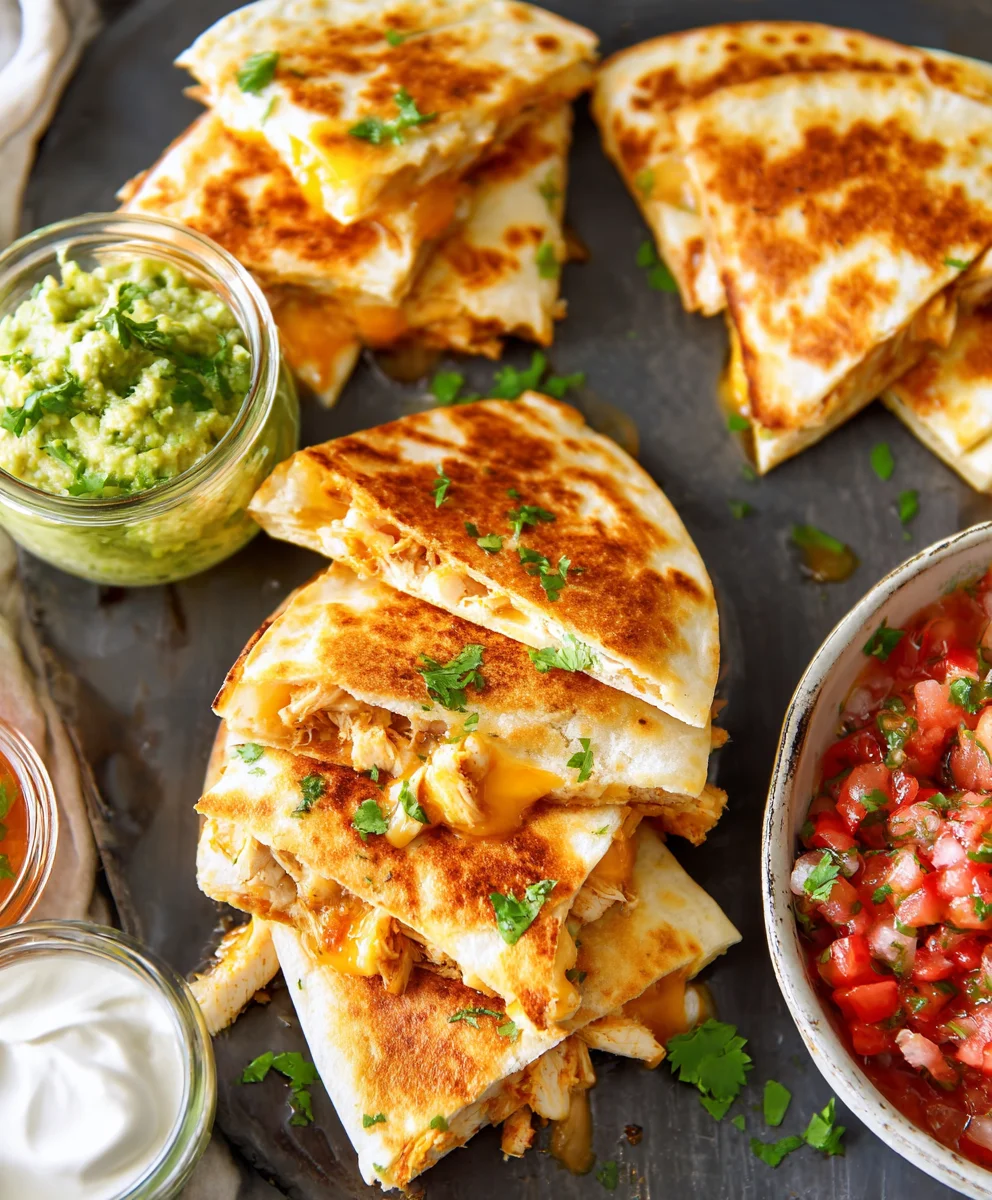 Easy Mini Chicken Quesadillas Recipe-Quick & Delicious