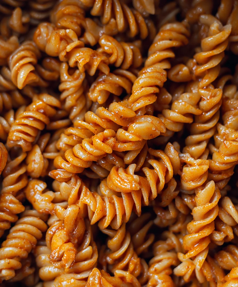 Creamy Vegan Spicy Fusilli-Quick & Flavorful Pasta