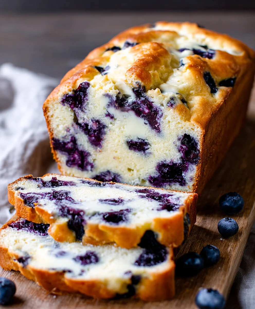 Blueberry Cream Cheese Bread - Easy & Delicious