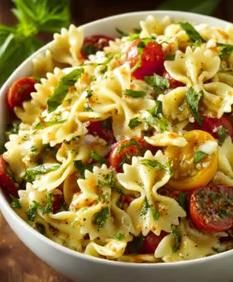 Easy Bow Tie Pasta Salad Recipe- A Crowd Pleaser