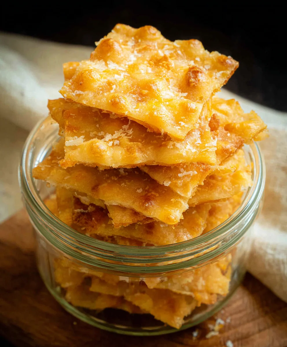 Sourdough Cheddar Crackers - Easy Homemade Crispy Snacks