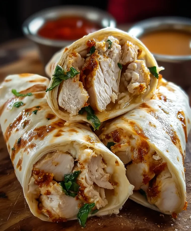 Cheesy Garlic Chicken Wraps- Easy & Delicious Meal