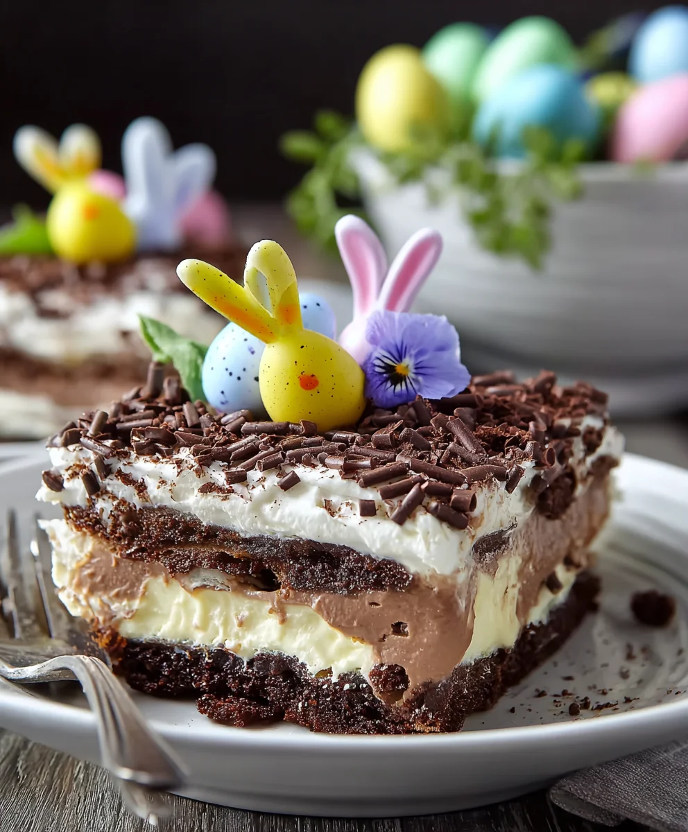 Easter Chocolate Lasagna-Decadent Dessert Delight