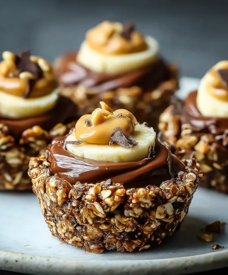 Chocolate Granola Cups-Peanut Butter Bliss
