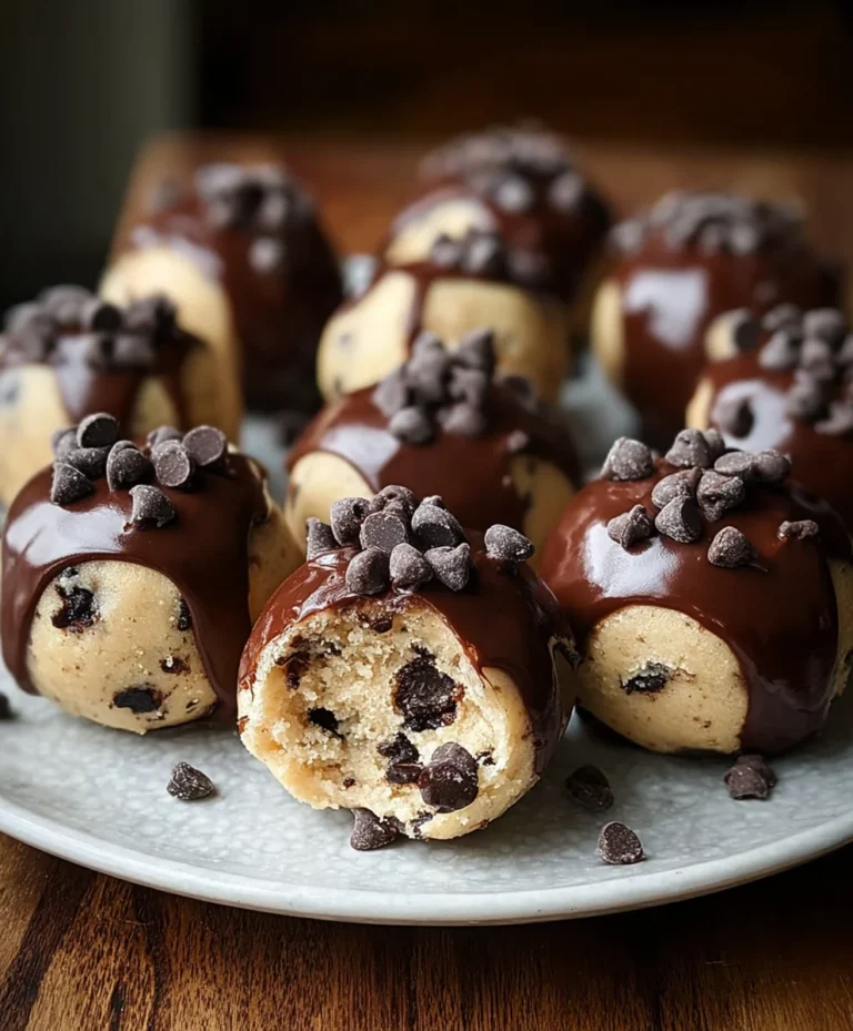 Easy Chocolate-Dipped Cookie Dough Bites Recipe