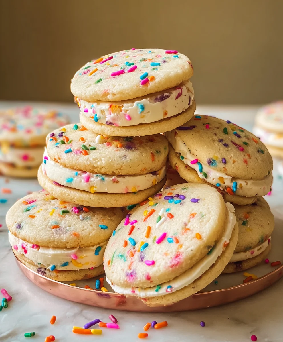 Funfetti Sandwich Cookies-Easy Sprinkle Cookie Fun