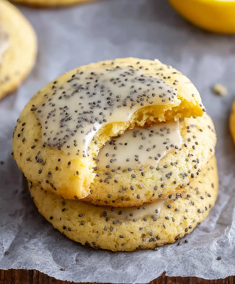 Lemon Poppy Seed Cookies - Zesty Crum extractble Treat