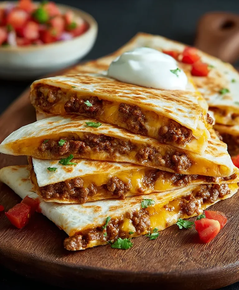 Easy Cheesy Ground Beef Quesadillas – Quick Dinner