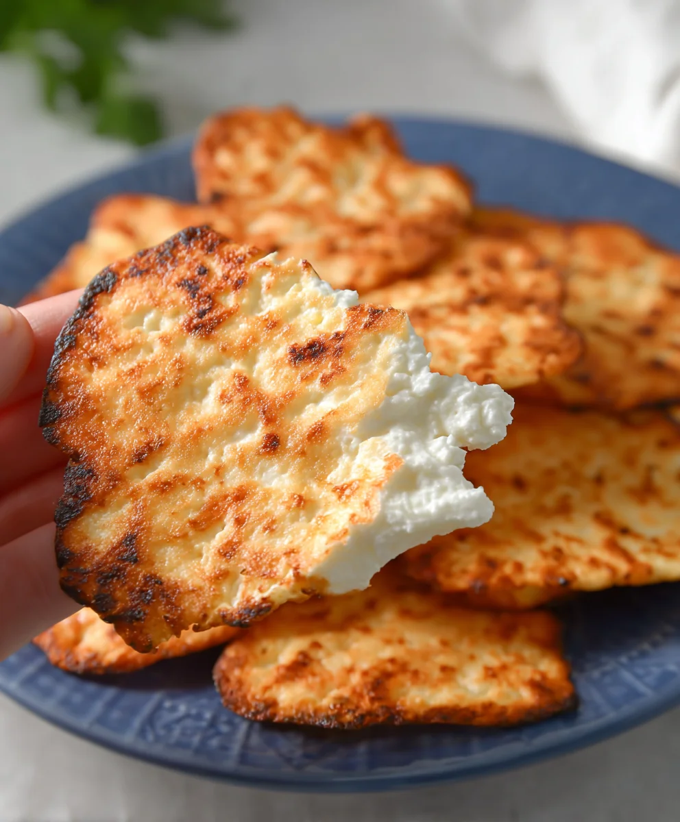 Easy Cottage Cheese Chips-Healthy Snack