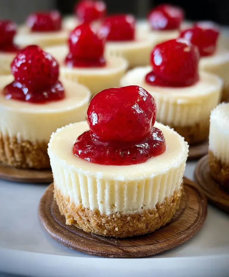 Super Easy Vanilla Wafer Crust Mini Cheesecakes