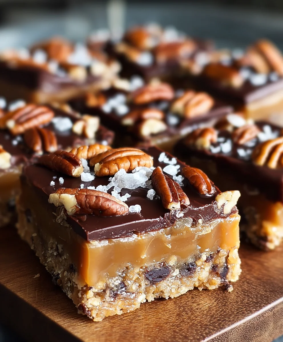 Easy Turtle Bars-Chewy Caramel Pecan Dessert