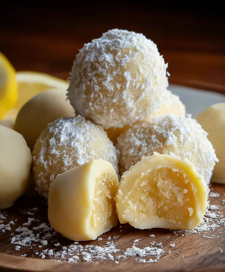 Zesty Lemon Truffles – Easy No-Bake Dessert Delight