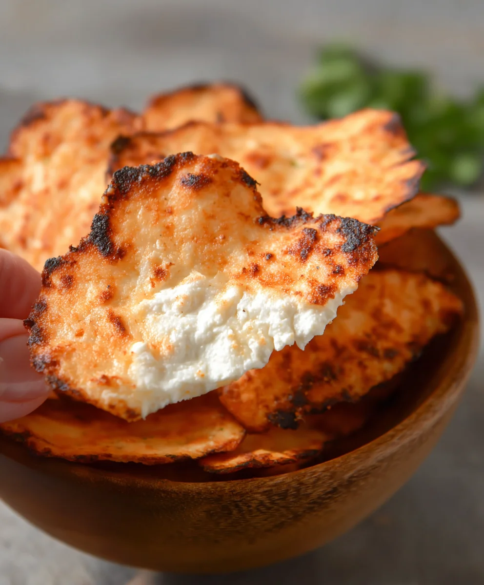 Easy Cottage Cheese Chips-Healthy Snack