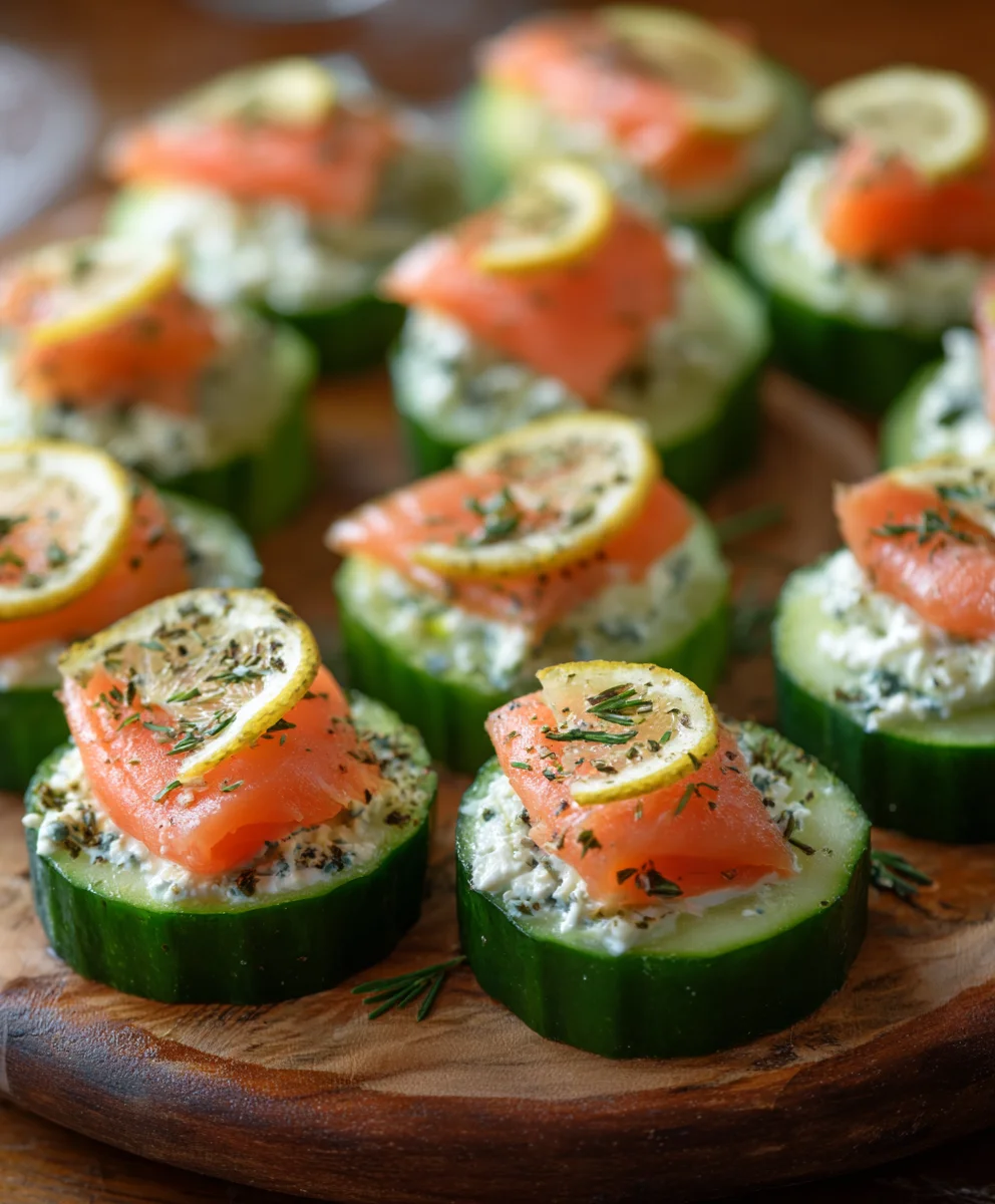 Cucumber Smoked Salmon Bites-Easy Appetizer