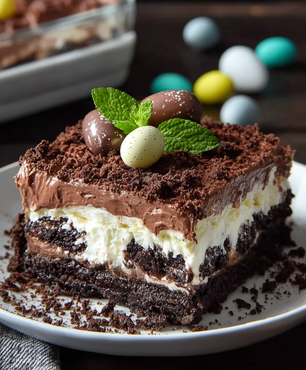 Easter Chocolate Lasagna-Decadent Dessert Delight