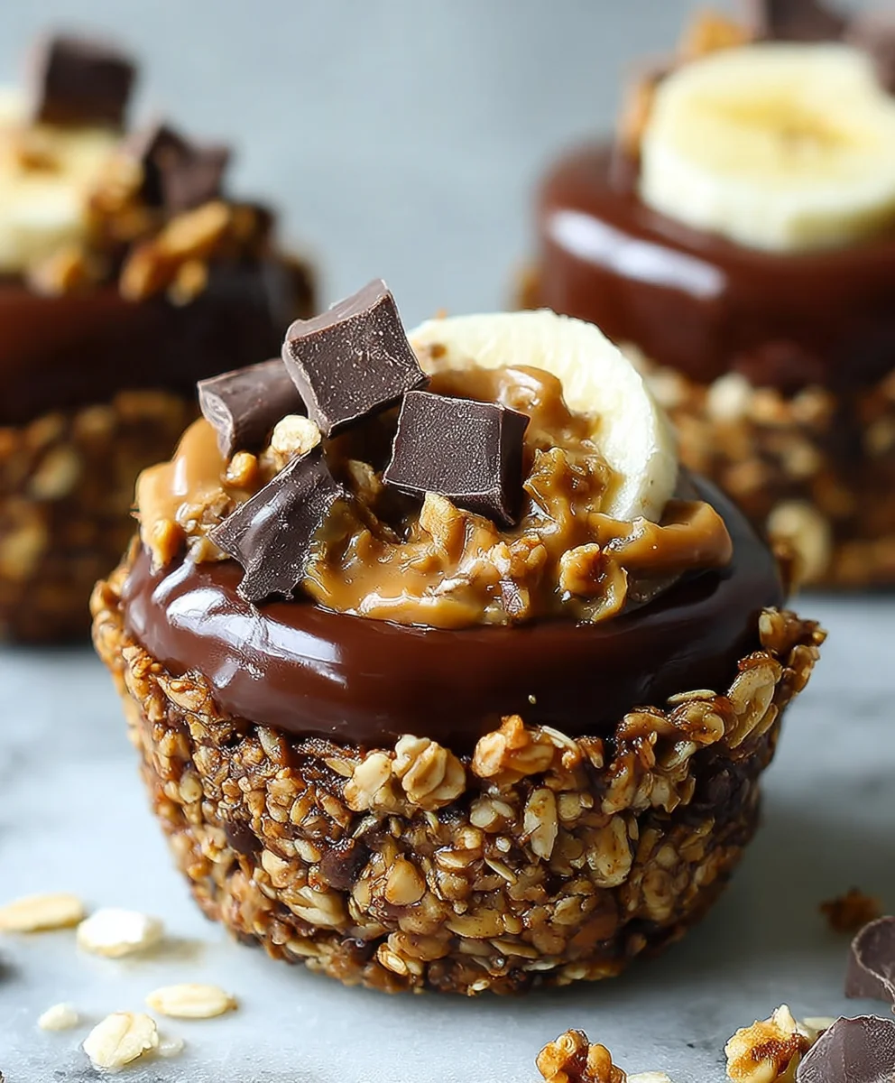 Chocolate Granola Cups-Peanut Butter Bliss