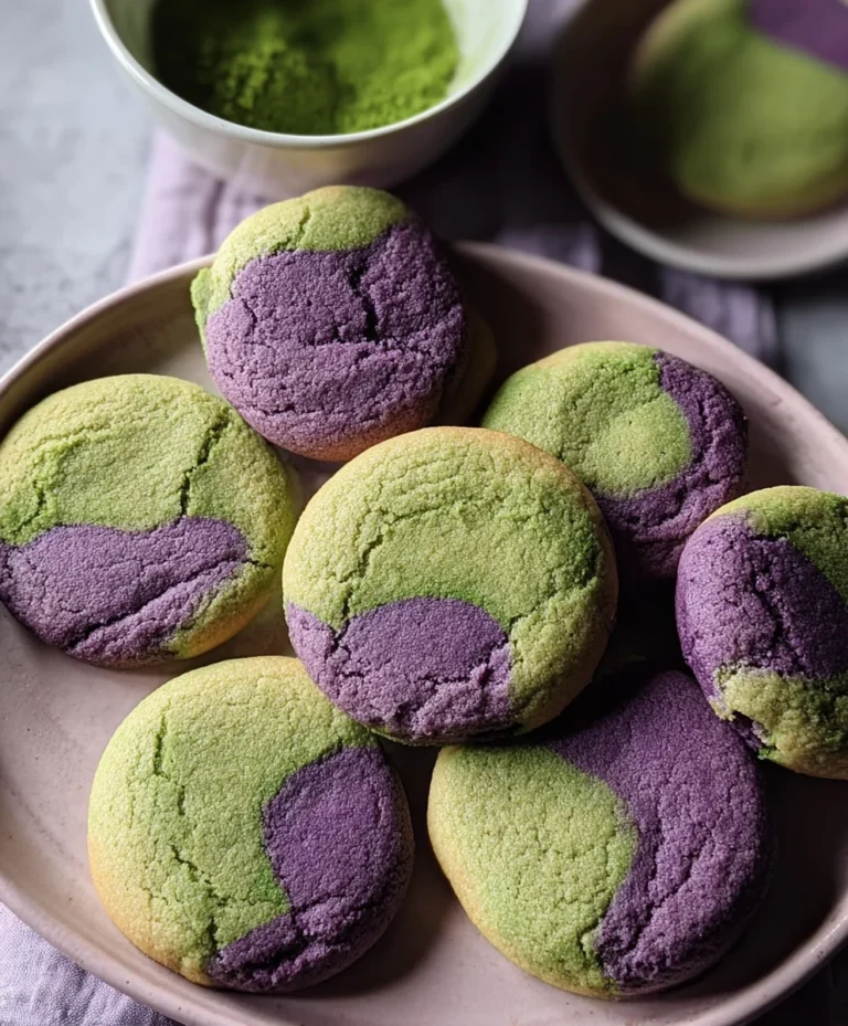 Matcha Ube Cookies – Deliciously Vibrant Sweet Treat