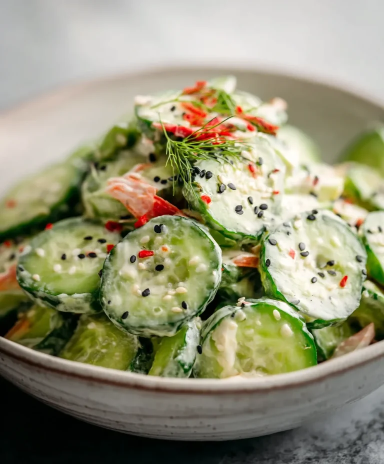 Easy California Roll Cucumber Salad Recipe