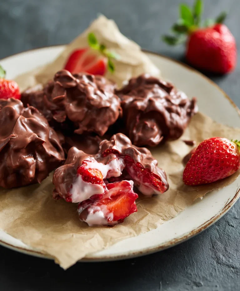 Chocolate Strawberry Yogurt Clusters – Easy Sweet Treat