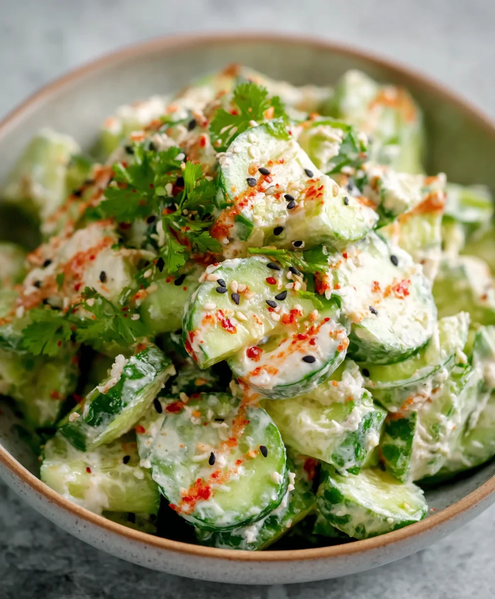 Easy California Roll Cucumber Salad Recipe